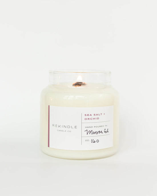 Sea Salt + Orchid Soy Candle