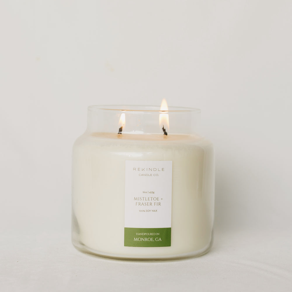 
                      
                        Mistletoe + Fraser Fir Soy Candle
                      
                    