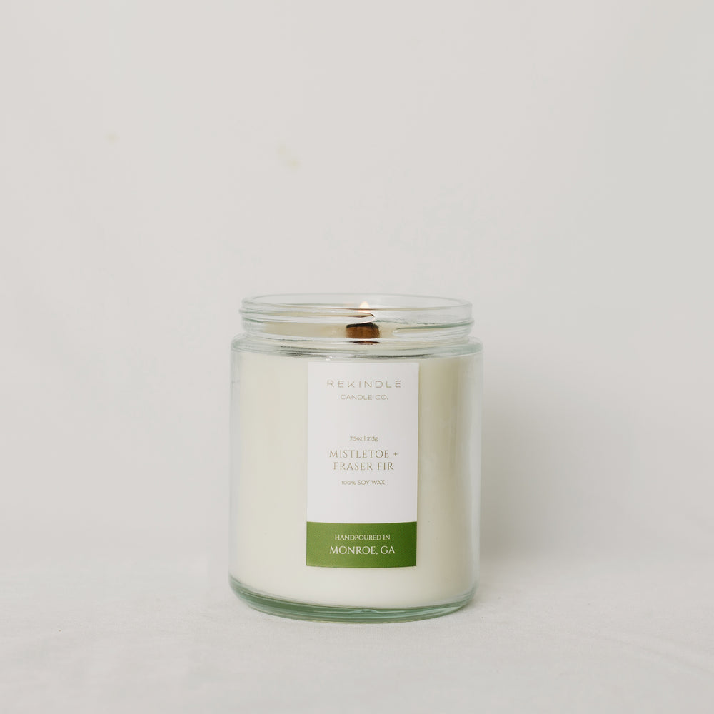 
                      
                        Mistletoe + Fraser Fir Soy Candle
                      
                    