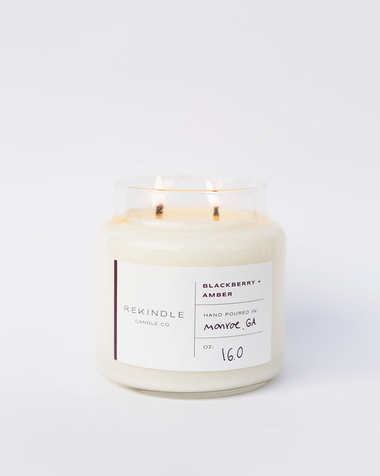 Blackberry + Amber Soy Candle