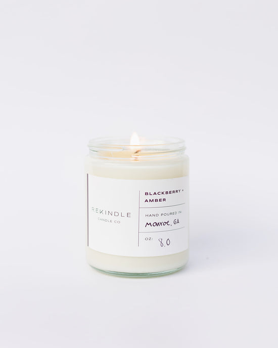 Blackberry + Amber Soy Candle