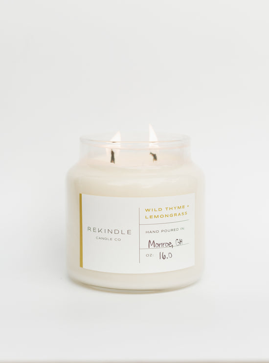 Wild Thyme + Lemongrass Soy Candle