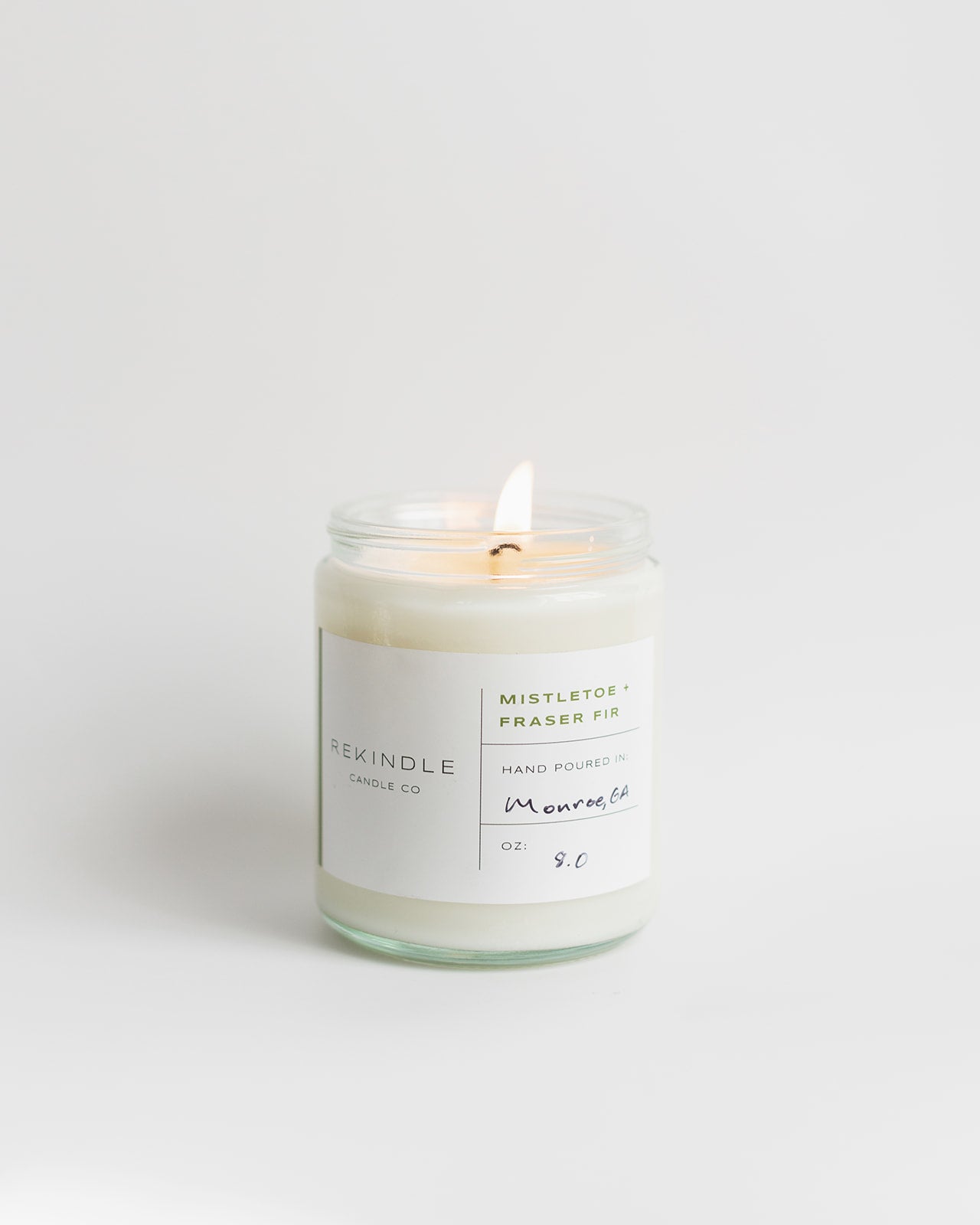 Load image into Gallery viewer, Mistletoe + Fraser Fir Soy Candle
