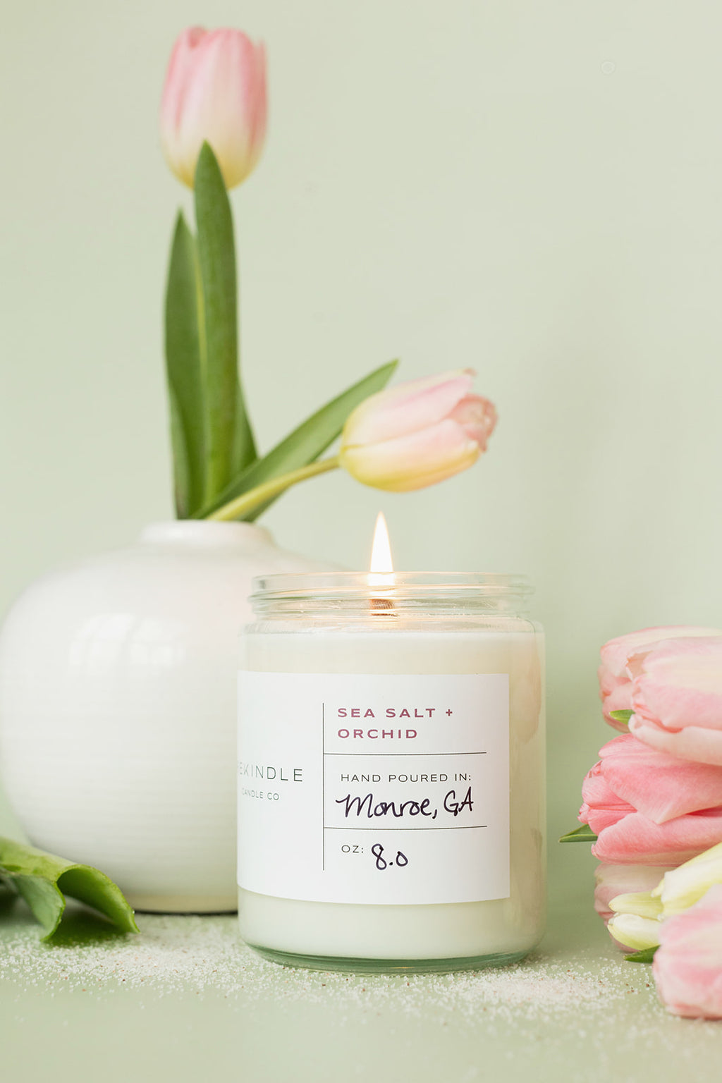 Sea Salt + Orchid Soy Candle – Rekindle