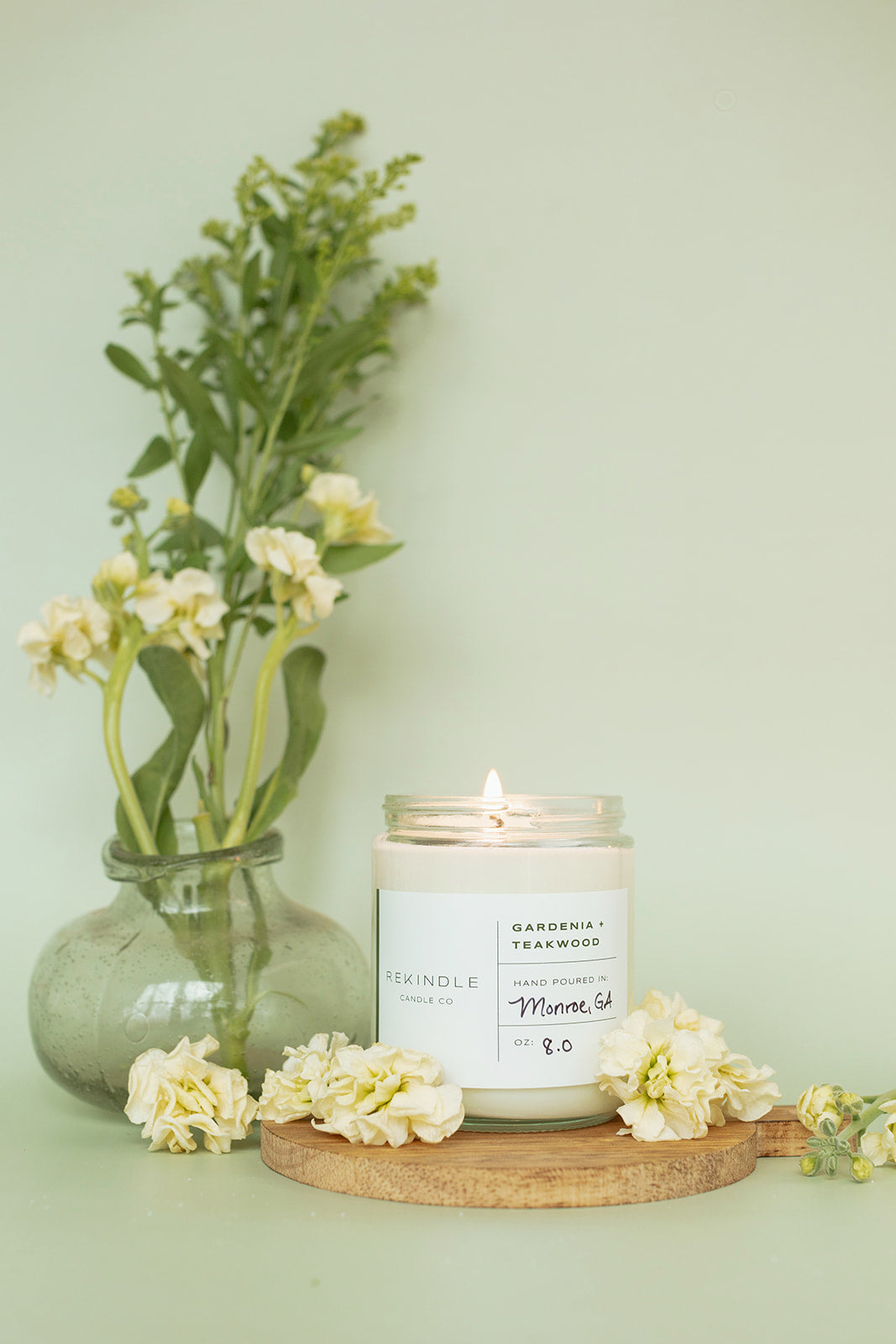 Gardenia + Teakwood Soy Candle