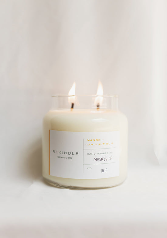 Mango + Coconut Rum Soy Candle