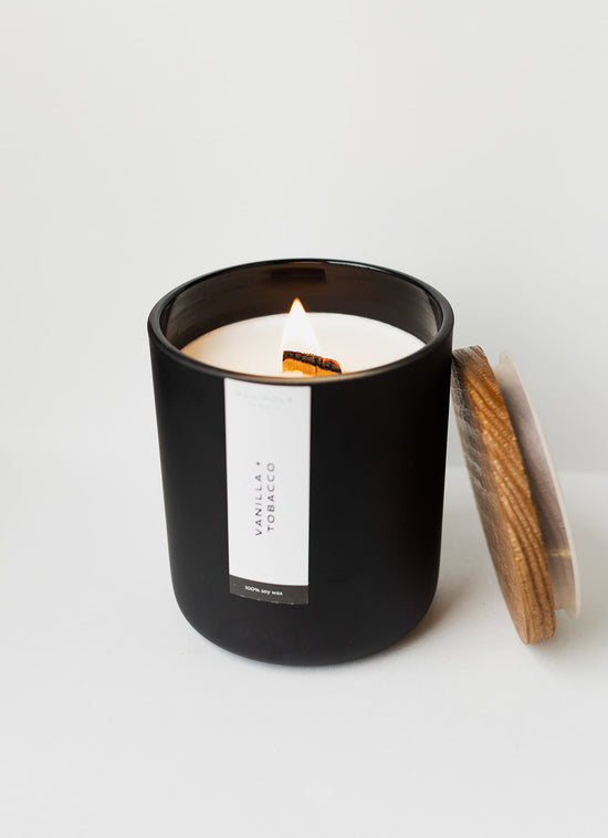 Load image into Gallery viewer, Vanilla + Tobacco Soy Candle
