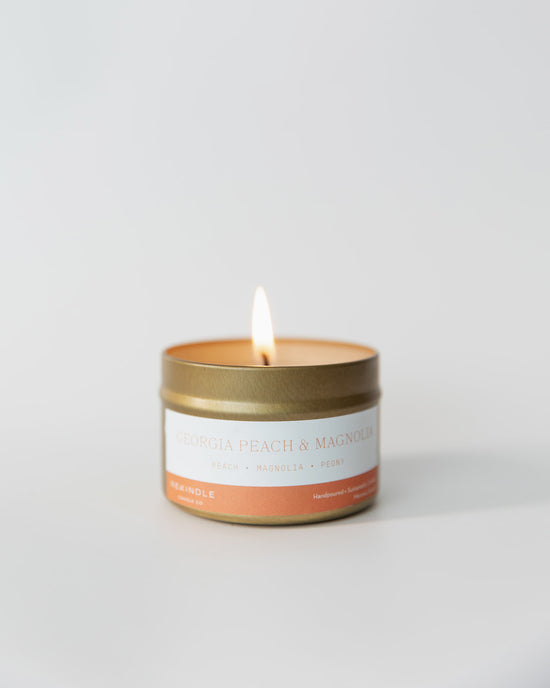 Load image into Gallery viewer, Georgia Peach + Magnolia Soy Candle
