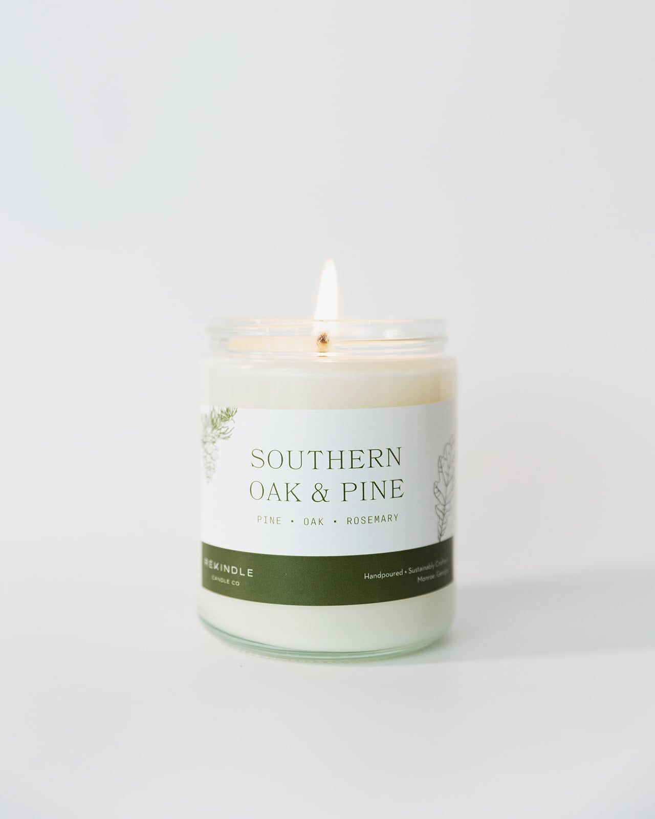 Southern Oak +Pine Soy Candle
