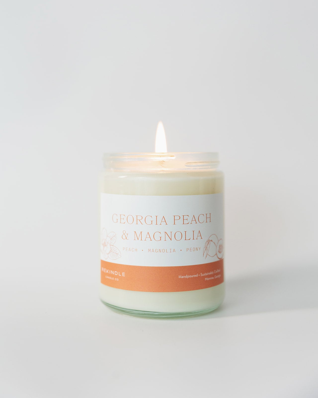 Load image into Gallery viewer, Georgia Peach + Magnolia Soy Candle
