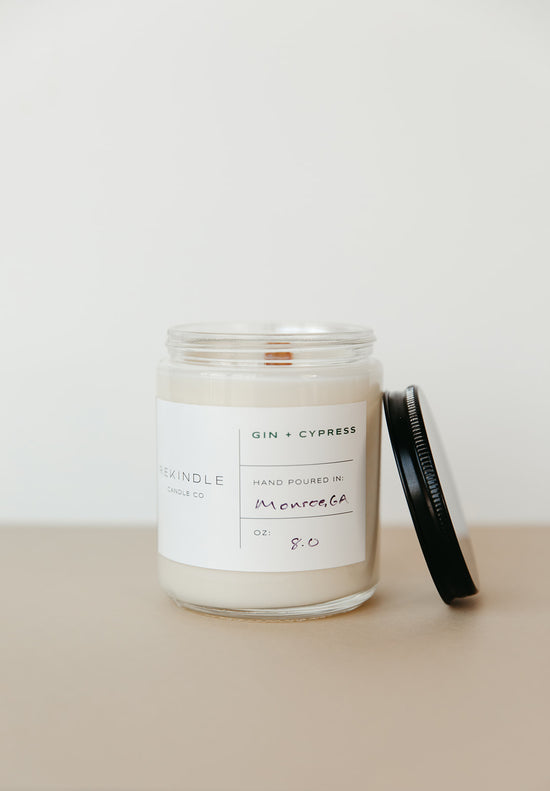 Gin + Cypress Soy Candle